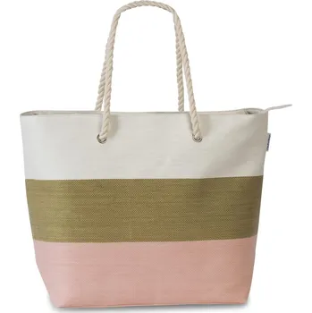 Kabelka Fabrizio Dámská taška Stripes 55209-1321 khaki-růžová