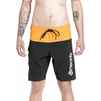 Pánské plavky Meatfly pánské plavky Mitch Boardshorts 21" Yellow / Black | Žlutá | Velikost XL