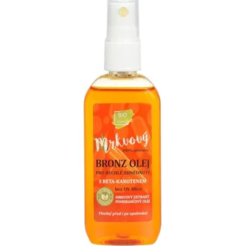 Přípravek na opalování Vivaco Mrkvový bronz olej s beta-karotenem pro rychlé zhnědnutí 75 ml