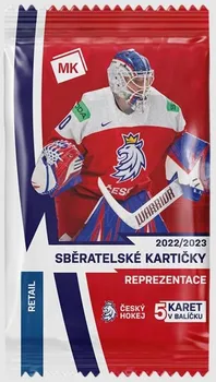 Sběratelská karetní hra MK Sběratelské kartičky reprezentace 2022/2023 Retail balíček