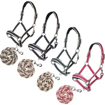 Vybavení pro koně Ohlávka s vodítkem HKM Kopenhagen