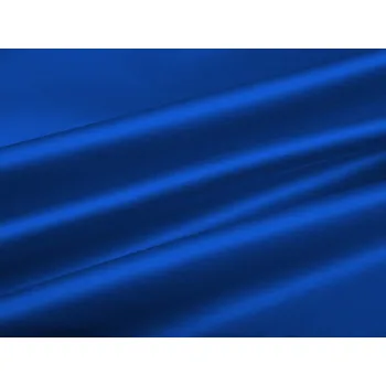 Látka polyesterový satén LUX-053 Královská modrá - šířka 150 cm