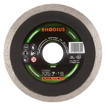 Řezný kotouč RHODIUS Diamantový řezný kotouč DG50 105 x 7,0 x 1,6 x 22,23 ALPHAline