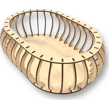 chlebník Konstrukce pro vyplétaný chlebník - ovál 30x20 - výška 10 cm