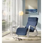 Relaxační houpací křeslo z březového dřeva | Půlnoční modrá