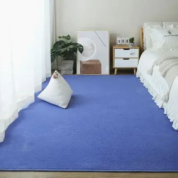 Koberec Velký měkký koberec do obýváku - Tmavě modrá,200 x 300 cm (78 x 118 palců)