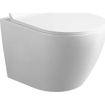 Klozet BPS-koupelny Závěsná WC mísa se SoftClose sedátkem HYD-4140, bílá