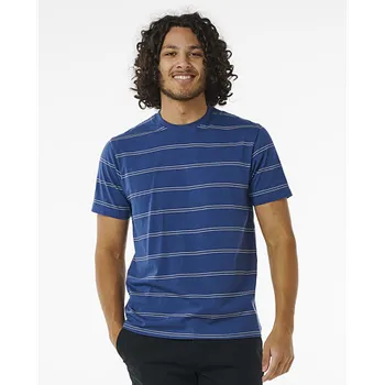 Tričko Rip Curl PLAIN STRIPE TEE Washed Navy velikost L