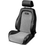 Sportovní sedadlo Sparco Retro GT černá Skai umělá kůže + černo/bílé retro mikrovlákno (sklopné)