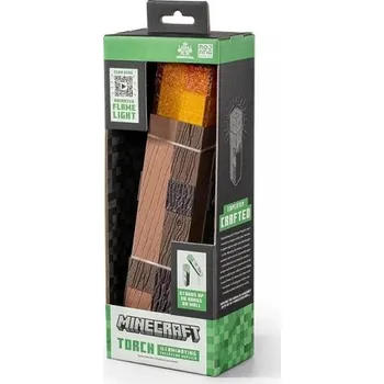 Hračka pro nejmenší Noble Collection Minecraft replika - svítící pochodeň