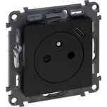 VALENA LIFE ZÁSUVKA 2P+T S INTEGROVANOU USB-C NABÍJEČKOU ČERNÁ LEGRAND 756336
