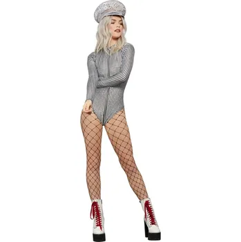 Karnevalový kostým SmiffysMiss Whiplash Disco Holographic - dámské body Velikost: XS 34-36