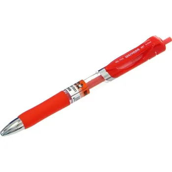 Gelové pero Weiyada 681 0,7mm červené tělo červené