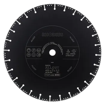 Řezný kotouč RHODIUS Diamantový řezný kotouč DG210 ALLCUT 400 x 3,0 x 3,3 x 25,40* TOPline