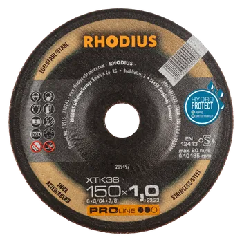 Řezný kotouč RHODIUS Extra tenký řezný kotouč XTK38 150 x 1,0 x 22,23 PROline