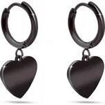Ellami VERONA 3148 Náušnice černé srdíčko Ellami