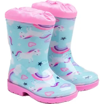 WOJTYLKO dětské gumáky jednorožec modré Velikost: 23