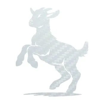 Samolepící dekorace Kůzle 001 levá mladý kozlík (51 - 3D karbon bílý) SAMOLEPKA NA AUTO, NÁLEPKA, FÓLIE, POLEP, TUNING, VLASTNÍ TEXT, TISK, AUTOSAMOLEPKY.cz, POLEPY, OBRÁZEK, LOGO, 3D STICKERS