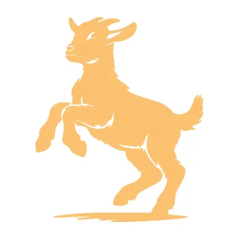 Samolepící dekorace Kůzle 001 levá mladý kozlík (08 - béžová) SAMOLEPKA NA AUTO, NÁLEPKA, FÓLIE, POLEP, TUNING, VLASTNÍ TEXT, TISK, AUTOSAMOLEPKY.cz, POLEPY, OBRÁZEK, LOGO, 3D STICKERS