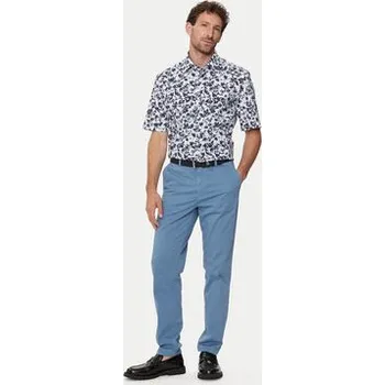 Pánské oblečení Boss Košile H-Joe-Kent-Sh-C1-242 50512841 Modrá Regular Fit 43