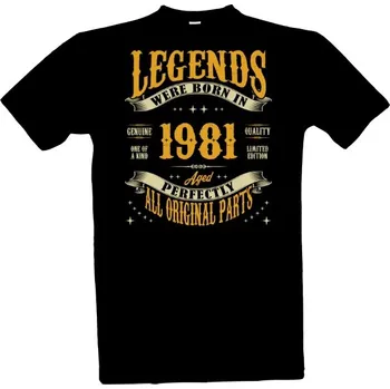 Pánská móda Tričko s potiskem Legendy 1981 pánské