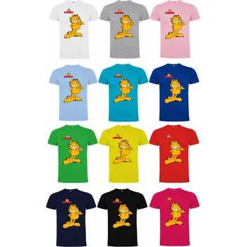 Chlapecké tričko Tričko Garfield Cartoon Barva: Zelená, Velikost: 122/128 - 7/8let