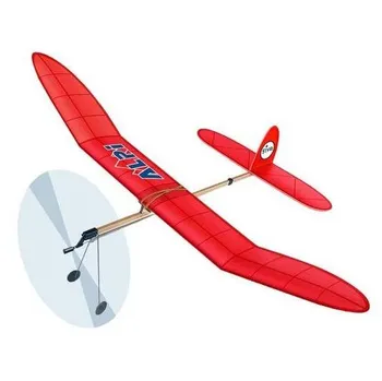 Plastikový model Siva Alpi letadlo na gumu červené