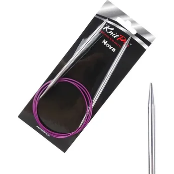 Nástroj na niť a příze Kruhové kovové jehlice Nova Metal 100 cm 5 mm