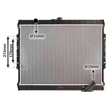 Chladič motoru Chladič, chlazení motoru VAN WEZEL 32002027