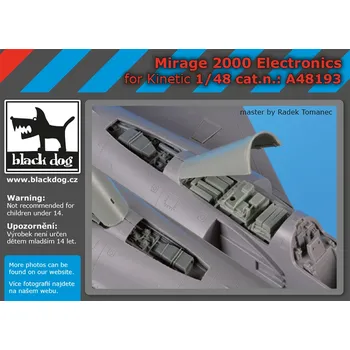 Plastikový model Blackdog 1/48 Mirage 2000 electronics (KIN)