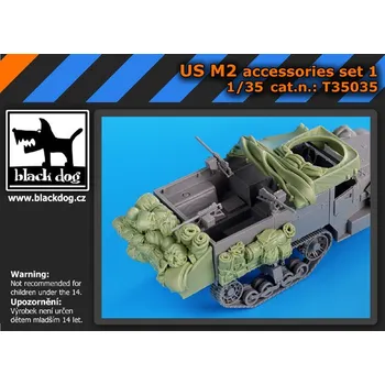 Plastikový model Blackdog 1/35 US M2 accessories set No.1 (DRAG)