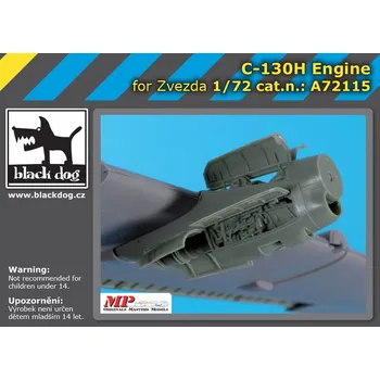 Plastikový model Blackdog 1/72 C-130H Hercules engine (ZVE)