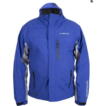 Rybářské oblečení Bunda Shimano Rain Jacket Non Padded Blue