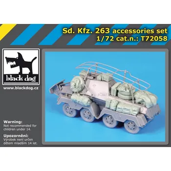 Plastikový model Blackdog 1/72 Sd.Kfz. 263 accessories set (DRAG)
