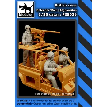 Plastikový model Blackdog 1/35 British Crew Defender Wolf Afghan. (3 fig.)