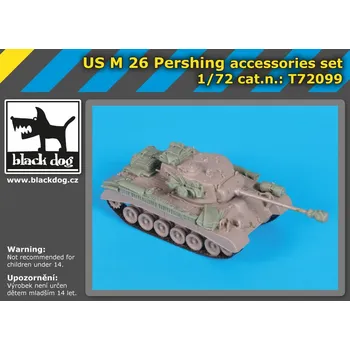 Plastikový model Blackdog 1/72 US M26 Pershing accessories set (TRUMP)