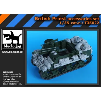 Plastikový model Blackdog 1/35 British Priest accessories set (ACAD)