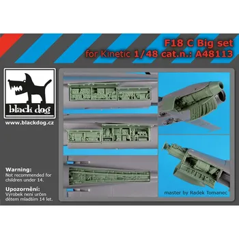 Plastikový model Blackdog 1/48 F-18 C big set (KIN)