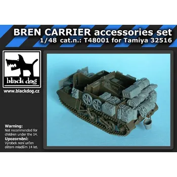 Plastikový model Blackdog 1/48 BREN CARRIER accessories set