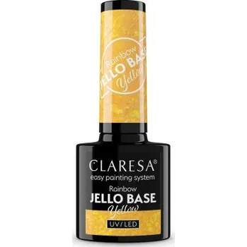 Lak na nehty Gel lak CLARESA Rainbow JELLO base yellow 5ml