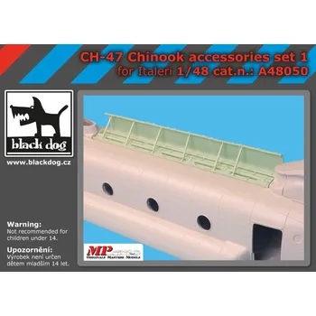 Plastikový model Blackdog 1/48 CH-47 Chinook accessories set no.1 (ITALERI)