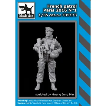 Plastikový model Blackdog 1/35 French patrol Paris 2016 No.1 (1 fig.)