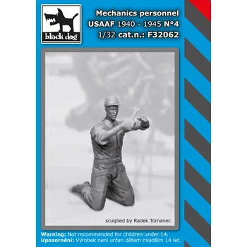 Plastikový model Blackdog 1/32 Mechanics personnel USAAF 1940-45 No.4