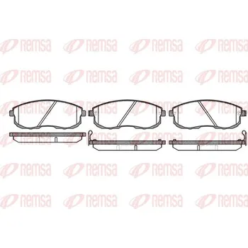 Brzdová destička Sada brzdových destiček, kotoučová brzda REMSA 0293.12