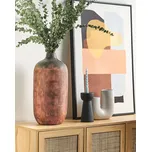 Dekorativní váza měděná terakotová vysoká 53 cm moderní obývací pokoj ložnice Beliani