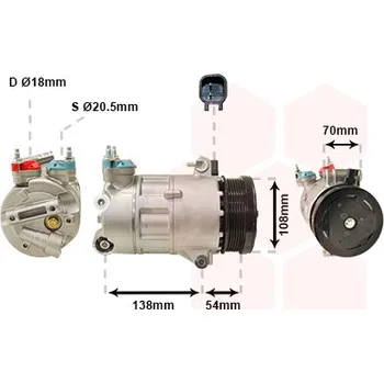 Kompresor klimatizace Kompresor, klimatizace VAN WEZEL 1800K478