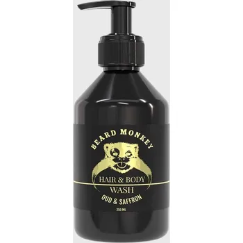 Sprchový gel Beard Monkey Sweden Beard Monkey Oud & Saffron Hair & Body Wash mycí gel na vlasy a tělo 250 ml
