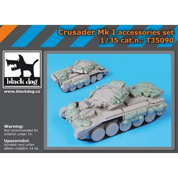 Plastikový model Blackdog 1/35 Crusader Mk I accessories set (ITAL)