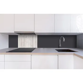 Obklad DIMEX | Dibond za kuchyňskou linku DBW-06040-161 | 60 x 40 cm | Stará dřevěná zeď + Dibond deska za kuchyňskou linku DIMEX v rozměru 60 x 40 cm, motiv Stará dřevěná zeďv rozměru