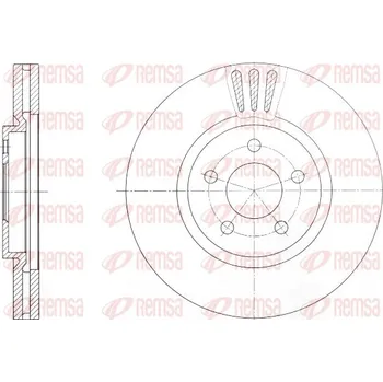 Brzdový kotouč Brzdový kotouč REMSA 61370.10